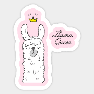 Llama queen Sticker